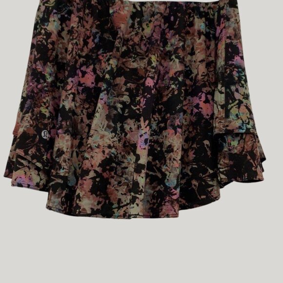 Lululemon Court Rival High-Rise Skirt – Stencil Blossom Red Multi – Size 6 - Picture 3 of 9